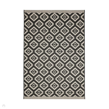 County Genesis Black In-Outdoor Flatweave Rug-Melrose-Rug Love - The Most Loved Rug Store